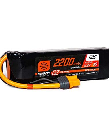Spektrum 14.8V 2200mAh 4S 50C Smart LiPo G2: IC3, SPMX224S50
