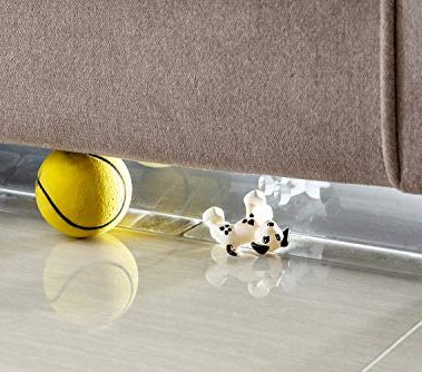BOWERBIRD Clear Under Couch Blockers - Stop Toys from Going Under Couch Sofa Bed and Other Furniture - Suit for Hard Surface Floors Only