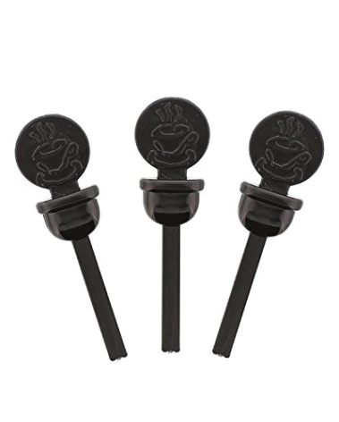 StixToGo Beverage Plugs - Leak Prevention Coffee Accessory for Hot Drinks, Disposable Coffee Stoppers, Fits Standard Lids - Black, 2", Pack of 2000