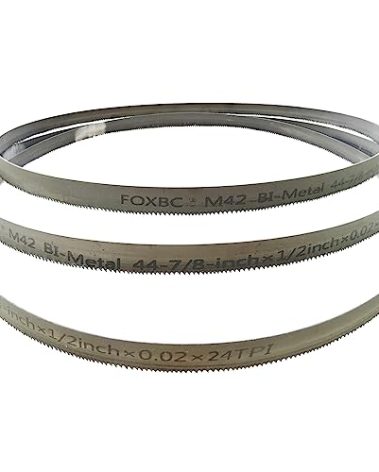 FOXBC 44-7/8-inch Bandsaw Blades 24 TPI, 44-7/8" x 1/2" x .020", Replacement for DeWalt DW3984, Milwaukee 48-39-0531 Portable Band Saw, 3-Pack