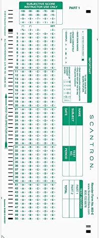 Official SCANTRON Brand 882-E Answer Sheet (100 Pack)