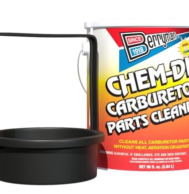 Berryman 0996-ARM B-9 Chem Dip Parts Cleaner with Basket and Armlock, 3/4-Gallon Pail