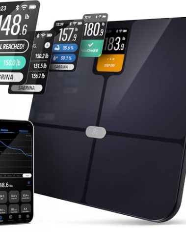 Greater Goods Smart Scale – Track Your Weight Loss Journey with Verified Accuracy & Smart Goal-Based Monitoring | Wi-Fi & Bluetooth Sync