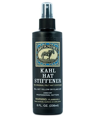 Bickmore Kahl Hat Stiffener - Great for Fabric & Felt Hat Brims - Will Not Affect Tone, Texture, or Color