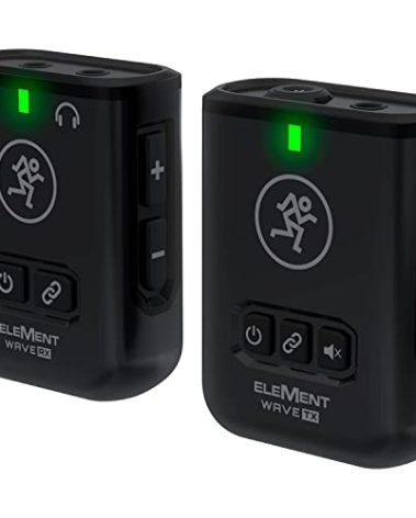 Mackie EM Wave LAV Compact Digital Wireless Lavalier Clip-On Microphone System for Cameras and Smartphones (2.4 GHz)