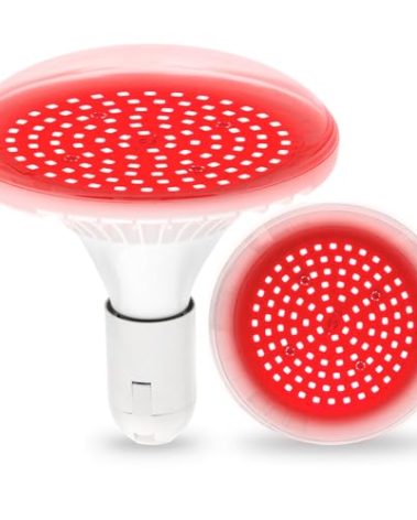 Hanging Grow Lights for Indoor Plants, UFO Deep Red Therapy LED Light, 150w Grow Spectrum Enhancement Plant Light, 660nm, Used for Flowering and Fruiting, Perfect Sun-Loving Flowers and Succulents