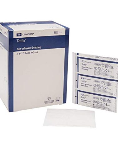 Telfa Non-Adherent Dressing, 3"x4", Box/100