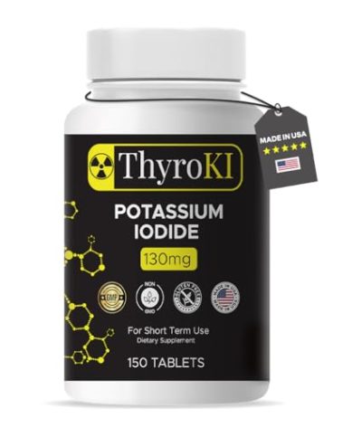 Premium Potassium Iodide Tablets 130 mg – Thyroid Support & Respiratory Health – YODO Naciente KI Pills | Fast-Dissolving Emergency Survival Iodine Supplement | Non-GMO | 150 Tablets | Made in USA