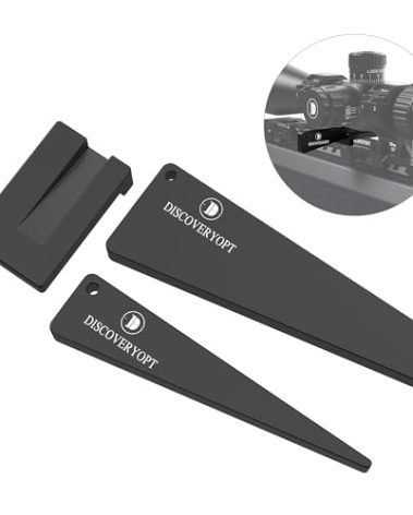 DISCOVERYOPT Scope Level Combo for Rifle Scope Mounting, Scope Leveling Kit, Scope Level Wedge in One-Piece Mounts or Scope Rings