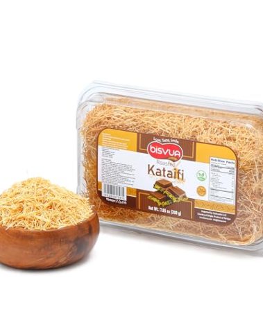 BISVUA Premium Roasted Kataifi 200g (7.1 oz) – Golden Toasted Shredded Fillo Dough for Dubai Chocolate Bars, Pistachio Cream Recipes, Kunafa, Knafeh & Crunchy Dessert Creations