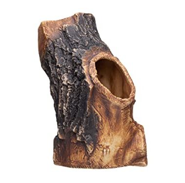 Plecoceramics Aquarium Cave - Ceramic Betta Fish Tank Decor - Natural Aquarium Decor - Large Reptile Hide - Fish cave Hideout - Snake Hide - Cave for Cichlids and plecos (Tree Lodge)