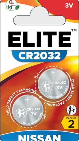 Elite Batteries Key Fob Battery Replacement for Nissan (Rogue Altima Sentra Versa Pathfinder Murano Maxima Kicks Titan Frontier Infiniti Armada Leaf Juke Quest) Smart Remote - Carded Blister Pack of 1