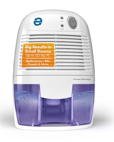 Eva-Dry EDV-1100 Whisper-quiet 16 OZ Dehumidifier with Auto Shut Off and Restart for small spaces in your Home, RV, Automobile, and Storage up to 122 sq. ft