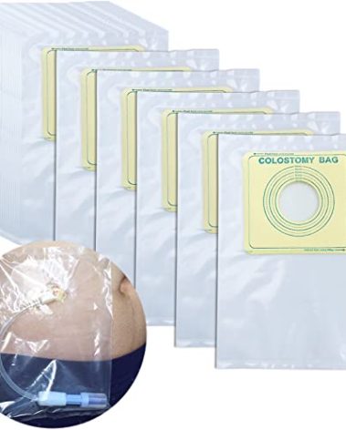 Peritoneal Dialysis Shower Pouch Waterproof Shield PD Catheter Port Protector Cover for Peg Feeding Tube GTube Holder Stomach Transfer Set Bathing Accessories Bandages Bag (Pack of 50)