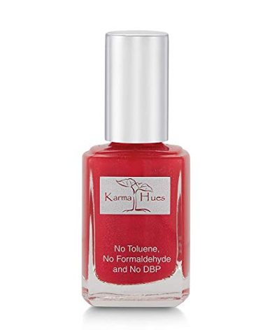Karma Organic Natural Non toxic Nail polish - Vegan and Cruelty Free Nail Paint for Nail Art - Fast Drying Nail Polish for Women - Long Lasting Nail Polish (Texas Red)