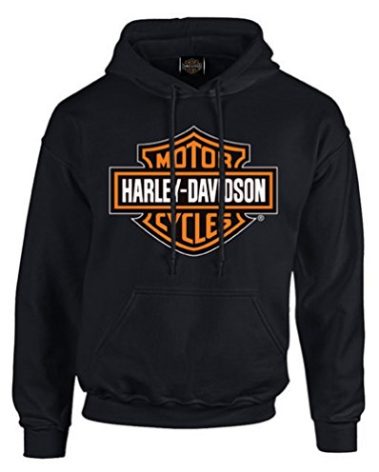 Harley-Davidson Men's Bar & Shield Pullover Fleece Hooded Sweatshirt, Black (XL)