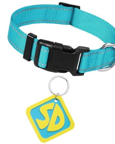 Dog Halloween Costumes, SD Tags with Nylon Adjustable Collar, SD Collar Tags for Large Small Medium Big Extra Large XS XL XXL Pet Puppy Dog, Halloween Decorations for Pet Puppy (M)