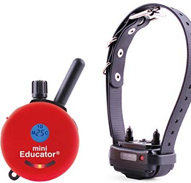 Mini Educator E-Collar ET-300 / ET-302 Dog Training Collar System with Remote - 1/2 Mile Range - Waterproof, Vibration, Sensation - Includes eOutletDeals Pet Towel (1 Dog System - ET-300 RED)