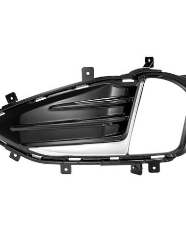 HECASA Left Fog Light Bezel Compatible with 2019-2024 Ford Edge SEL ST Titanium Replacement for FO1038188 KT4Z15266CB Front Bumper Driving Fog Lamp Cover Trim Driver Side