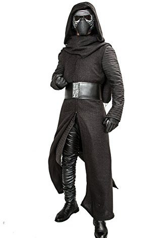 Mens Deluxe Kylo Ren Costume Full Suit New Version V3 with Belt & Gloves 2016 (M)