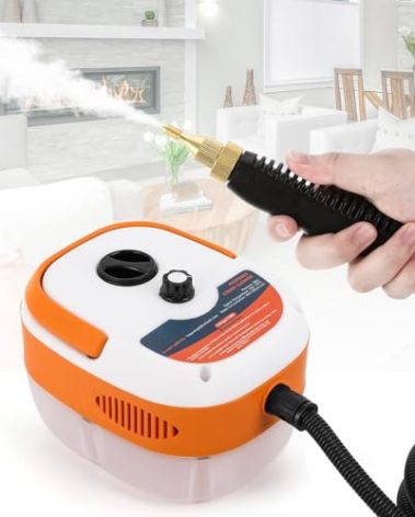 Hapyvergo 2500W Handheld Steam Cleaner High Pressure Steamer for Cleaning for Grout Tile Hand Held Portable Steamer Cleaner for Car Auto Small Mini Power Cleaning Steamer High Heat for Home