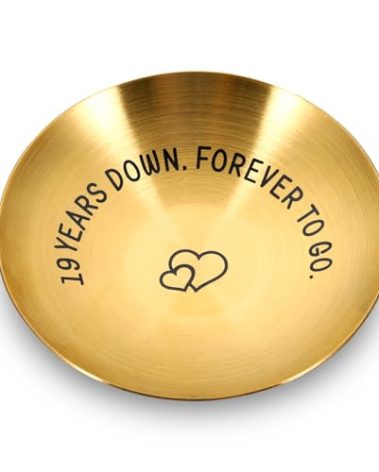 19th Bronze Anniversary Wedding Gifts for Him Her Couple Women Men Bronze 19th Anniversar Tewelry for Women 19th Anniversary Ring Holder Christmas Valentines Birthday Gifts for Women Girlfriend Wife