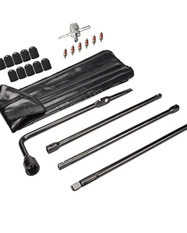Dr.Roc Spare Tire Tool Kit with Spare Tire Jack Handle and Lug Wrench Spare Tire Kit Compatible with Chevy Silverado Tahoe Avalanche Suburban GMC Sierra Yukon 1999-2019 Cadillac Escalade 2002-2018