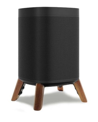 Real Wood Stand Compatible for Sonos One, One SL, Play:1 Home Speaker,Tripod Mount Accessories Protect Sonos get Better Sound,Secure Stable Sturdy Wooden Holder fit sonos one gen2,Walnut