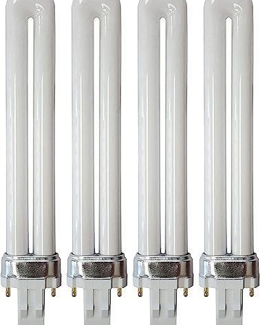 (4 Pack) PL13S/27/ECO - Compact Fluorescent Plug-in - 13 Watt - 120 Volt - T4-2-Pin (GX23) - Dimmable - 2,700 Kelvin (Soft White)