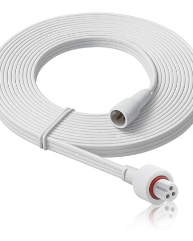 19.6FT Extension Cable for Govee Permanent Outdoor Lights, IP68 Waterproof 3-Pin Power Cord, Compatible with H705A H705B H705C H706A H706B H706C, Outdoor Dots String Light Extension Wire