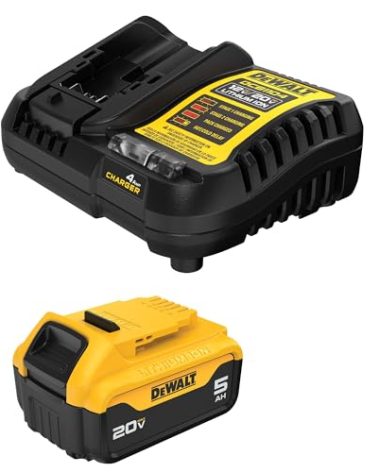 DEWALT 20V MAX 5 Ah Lithium-Ion Battery and Charger Starter Kit (DCB205C)