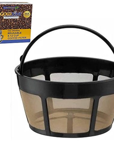GOLDTONE Reusable 8-12 Cup Basket Coffee Filter fits Hamilton Beach Coffee Makers and Brewers. Replaces your Hamilton Beach Reusable Coffee Filter - BPA Free