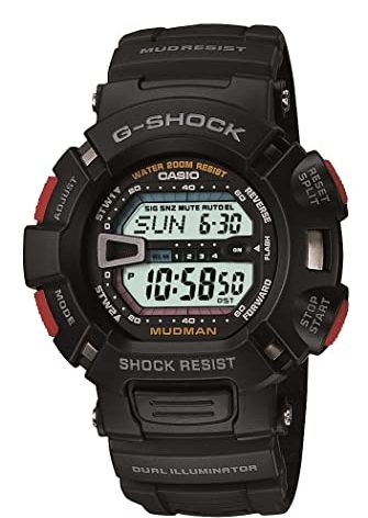 Casio G-Shock Mudman Super Dual Illuminator Men's Quartz 52mm Digital Watch G9000-1V