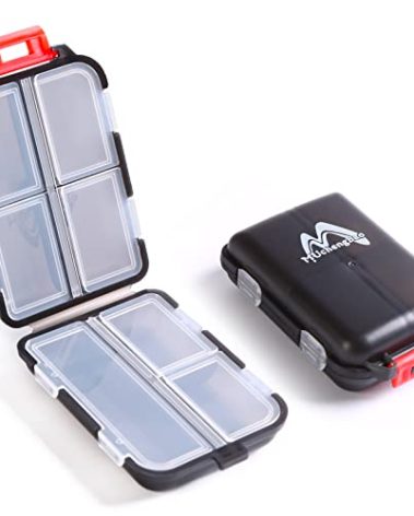 2PS Weekly Pill Organizer Small Folding Box 7 Day BPA-Free Daily Pill Container Foldable Travel Pill Case with Lock Pill Holder， Medicine Organizer for Purse Pocket to Store Vitamin Etc (Black)