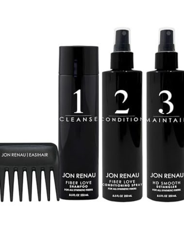Jon Renau Synthetic Hair Treatment Kit - 4pc Kit - Synthetic Wigs Care Products