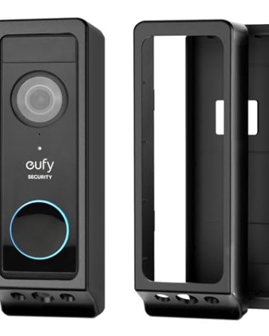 Anti-Theft Video Doorbell Mount for Eufy Doorbell E340/Wyze Duo Cam Doorbell, No-Drill Adjustable Mounting Bracket for Eufy E340, Apartment Door Bell Kits for Wyze Doorbell Camera for Home Rentals
