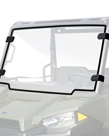 StarknightMT Ranger Windshield Compatible With Polaris Ranger Midsize 500 570 ETX EV 2015-2025, Scratch-Resistant Ranger 570 Front Full Windshield, Clear