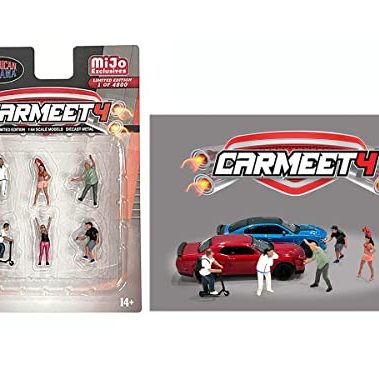 American Diorama Car Meet 4 1:64 Metal Figures Set AD-76507MJ (6 Figures)