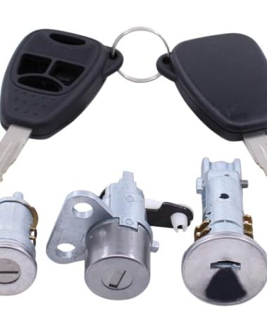 MOTOKU Ignition Switch and Door Lock Cylinder with 2 Keys for Jeep Compass Patriot 2007-2017 for Dodge Caliber 2007-2012 Avenger 2008-2014