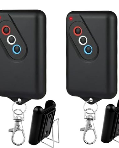 Upgraded FJIAYIF 2211-L Tx Garage Door Opener Remote 2 Pack 303MHz/390MHz Compatible with Guardian Garage Door 2211-L(Tx) GD2213 BHT3 etc Replace 315 600 600sl 2 Button Remote -1-Year Qa
