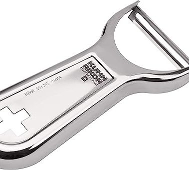 Kuhn Rikon Swiss Metal Peeler 4”, Stainless Steel