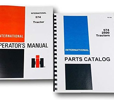 Operators Parts Manual Set for International 574 Tractor Parts Catalog