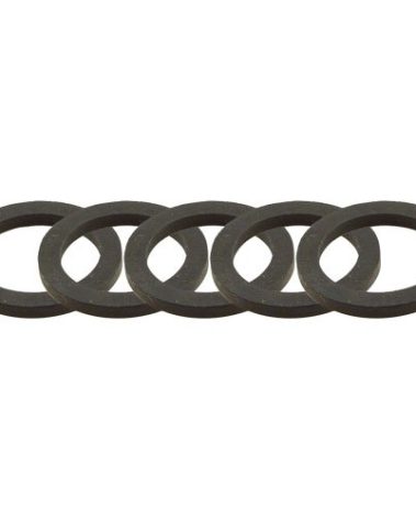 FireHoseDirect 1 1/2 inch NH NST Nozzle Gasket - Plastic Brass Aluminum - Fire Nozzle Replacement Rubber Washer (5-Pack)