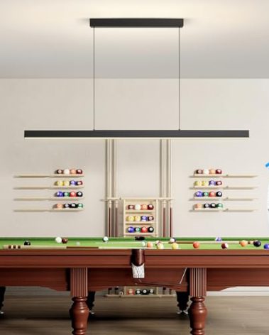 LED Island Lights, 3300k-6500K Dimmable Pool Table Light with Remote, Modern Pendant Lights for Kitchen, 47.24" LED Linear Pendant Light Fixtures Dining Room Living Room Office Bar Billiard Room