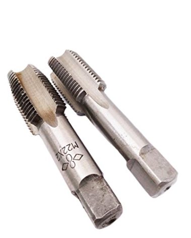 HSS 22mm x 2 Metric Taper and Plug Tap Right Hand Thread M22 x 2mm Pitch