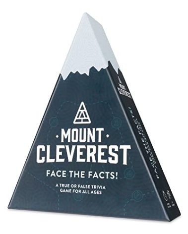 Mount Cleverest - Original Edition | True or False Trivia Game | Fun Adults & Kids Family Card Game | Party Games for Birthday | Travel Games | Gift for Boys and Girls | Stocking Stuffer