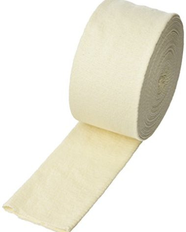 Molnlycke 1438 Tubigrip Multipurpose Tubular Bandage, Size F, 4" Width, 393.70" Length, Natural