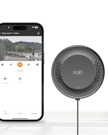 EOJO Starlight Window Camera - Replaces Outdoor Cameras | 2.4/5GHz Wi-Fi | 2K Resolution | Full-Color Night Vision Through Window | 64GB SD Card Included | AI-Powered Detection | Wide Angle View