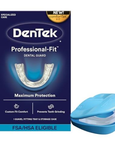 DenTek Professional-Fit Dental Guard, Mouth Guard for Grinding Teeth at Night, 1 Count