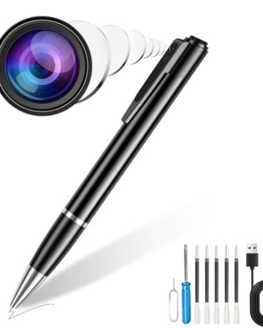 MYISUB Hidden Camera Pen,Secret MINI Camera with Built-in 64GB Memory,HD Body Video Recorder Camera for Indoor Meeting Classroom Learning